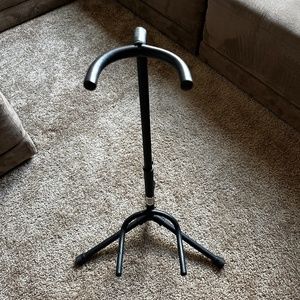 Black guitar stand